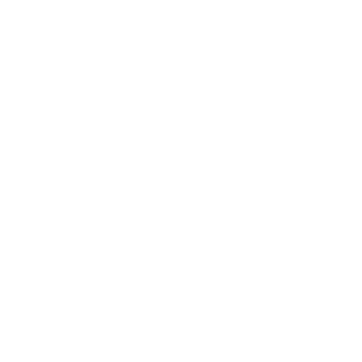 A white, stylised letter P on a black background, rotated slightly to the right.